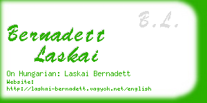 bernadett laskai business card